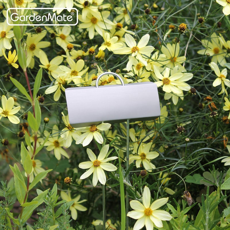 GardenMate 50-Pack Weatherproof Large Zinc Metal Plant Labels, Height 11.5", Label Area 3 1/2 x 1 1/4" - Image 3